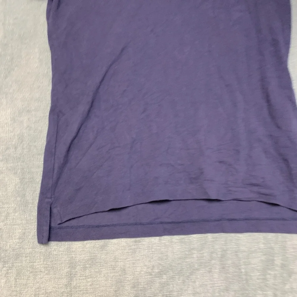 Polo Ralph Lauren Shirt Mens Small Blue Hi Lo Hem Performance Golf Skinny Fit